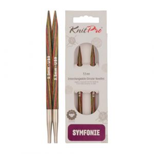 Image de Knitpro KP20427 Symphonie Aiguille Interchangeable Circulaire Spéciale Bois Multicolore 21 x 1,3 x 1,5 cm