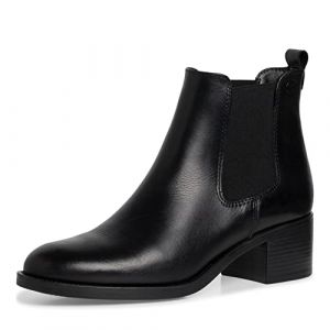 Tamaris Femme Bottines, dame bottines Chelsea,TOUCHit,demi-bottes,bottines,bottes de glisse,haute,BLACK,36 EU