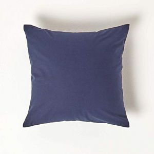 Taie d'oreiller Bleu Marine 100% coton Egyptien 200 fils 40 x 40 cm