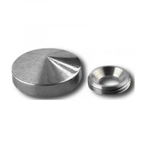 Guitel Cache vis conique diamètre 18 finition laiton chromé boîte de 10pcs - CUIVRERIE CENTRALE - 9038D18S03