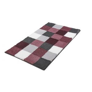 Kleine Wolke 5426407453 Caro Tapis de Bain Polyacrylique Vieux Rose 85 x 150 x 2,5 cm
