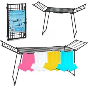 Sèche-linge sur pied pliable Lydia, 27 m, noir