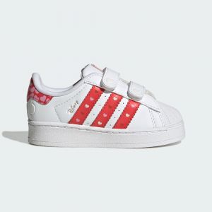 Adidas Superstar Ii Cf Led Alice In Wonderland Blanc/rouge - B&eacute;b&eacute; -