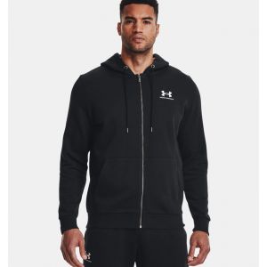 Under Armour Sweat Capuche - Ua Essential Fleece Fz Hood - Noir Homme M