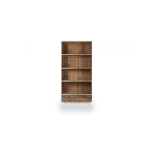 Décoration d'Autrefois Bibliothèque Bois Blanc 90x38x180cm