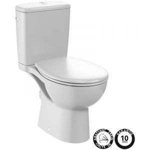 Jacob Delafon Wc &agrave; poser sans bride Gaspard + abattant Economie d eau, sans accessoire, Avec nettoyant