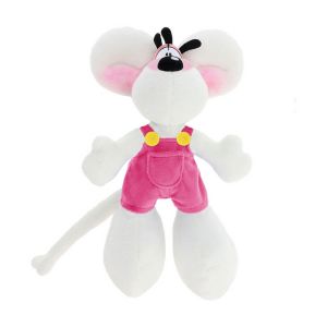 Peluche en salopette Diddl et ses amis 30 cm Rose