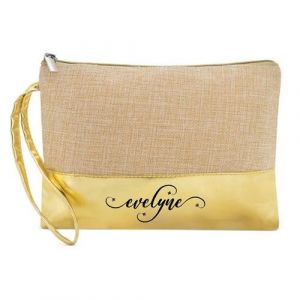 Poc tte Trousse Dore Maquillage Stylo Poc tte Trousse prenom Fleur