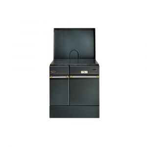 Godin Cuisinière à bois 10kw noir - 240162NOIRPOLI