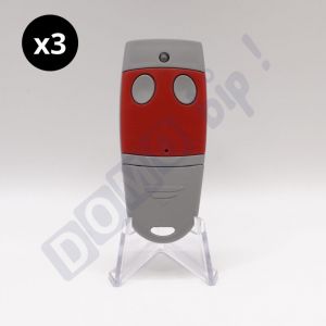 Cardin Lot de 3 télécommandes S 486 QZ/2 - 868,30Mhz + 1 Porte-clés DOMOBIP
