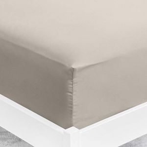 Viscosoft | Drap Housse 160x200 x 30 cm Microfibre Beige | Drap Grand Bonnet 30 cm Matelas Epais | Housse Ajustable | Tissu Doux sans Plis - Drap Housse pour Matelas 160x200 Garantie 3 Ans