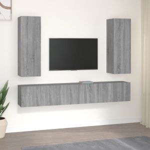 VidaXL Ensemble de meubles TV 5 pcs Sonoma gris Bois d'ing&eacute;nierie3120210