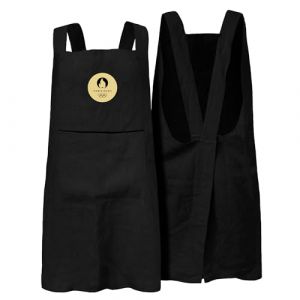 Tablier de cuisine japonais 100% coton, PARIS 2024 JEUX OLYMPIQUES OR