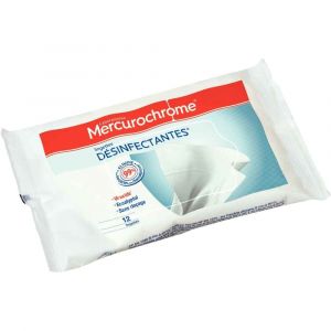 Mercurochrome Lingettes Désinfectantes 12 Lingettes