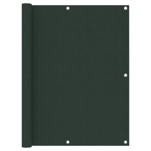 Écran de balcon brise pare vue protection confidentialité vert foncé 120 x 400 cm tissu oxford 02_0010433