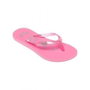 Roxy Sandales Viva Sparkle pour fille, Rose vif Carnation, 33 EU