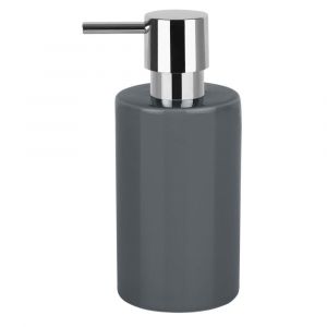 Spirella Distributeur de savon Ceramique TUBE Gris Foncé - Gris Foncé