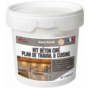Arcane industries KIT BETON CIRE CUISINE ET PLAN DE TRAVAIL Creme Ivoire - kit 5 m2 (2 couches)