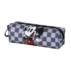 Mickey Mouse Move-Trousse Carr&eacute; Fan 2.2, Gris, 22 x 9 cm