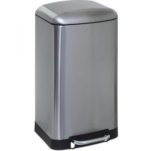 Atmosphera Poubelle -Ariane- 30 litres - Couleur: Poubelle -Ariane- 30 litres Argent-Argent-Gris