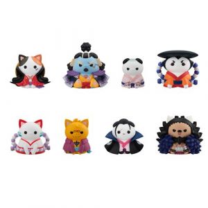 Megahouse Figurine One Piece Mega Cat Project NyanPieceNyan! Ver. Luffy in Wano Kuni 3 cm Boîte mystère