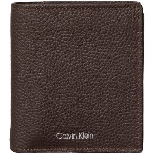 Calvin Klein Foil Emboss Slim Trifold W/Card Lv04D1063G, Portefeuilles Homme, Brown Dark Brown), Taille Unique