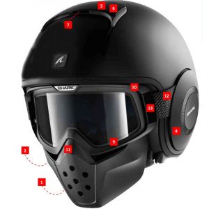 Shark Street Drak/vant/vancore 1 Dr Cheeks 35 mm Black