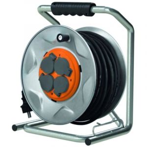 Zenitech Enrouleur de chantier 35m H07RNF 3G1,5mm² 4x16A - métal
