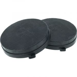 Vhbw 2x Filtres &agrave; charbon actif compatible avec Falmec QUASAR WALL 80CM BLACK 800M3/H hotte aspirante - 16,8 cm