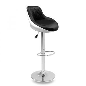 Aga 24 2x Tabouret de bar Argent/Noir-blanc