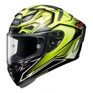 Shoei Casque intégral X-Spirit III Aérodyne TC-3 jaune fluo/noir- 2X