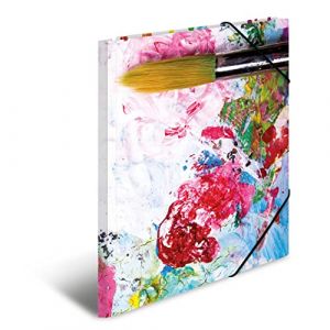 Herma Chemise à élastiques couleurs, en carton, A3