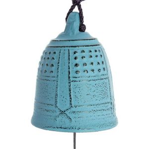 Iwachu Cloche Feng Shui Furin bleu clair 5,5 cm
