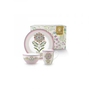 Pip studio Frühstücksset Lily&Lotus 3er set Geschirr 1 ct (43.89 € / 1 ct)