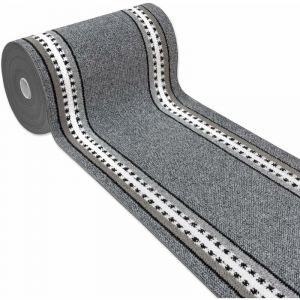 Emmevi Mv S.p.a. - Tapis de Cuisine Coureur Bordé Absorbant Antidérapant Lavable En Différentes Tailles Gris - 57x180 cm