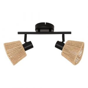Atmosphera Applique murale plafonnier Myha beige 28x15cm créateur d'intérieur