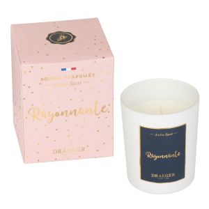 DRAEGER Paris | Bougie Blanche Parfum&eacute;e Ambre Sacr&eacute; Rayonnante | Id&eacute;e Cadeau Amiti&eacute;, Joie |Pot en Verre | Made in France | 100% Cire V&eacute;g&eacute;tale