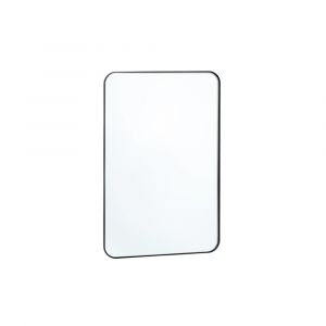 Sweeek - Miroir rectangulaire acier noir 60 x 90 x 1,8 cm - Harold