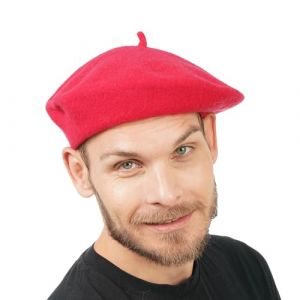Ruedelafete B&eacute;ret luxe 80% laine, Rouge