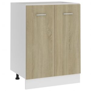 Image de VidaXL Armoire de plancher Chêne sonoma 60x46x81,5 cm Aggloméré