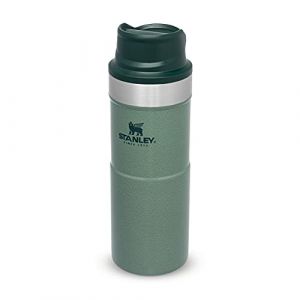 Stanley Trigger Action Travel Mug 0.35L / 12OZ Hammertone Green – Étanche - Gobelet à Café, Thé et Eau - Sans BPA - Tasse de Voyage en I x - Va au Lave-Vaisselle - Garantie à Vie