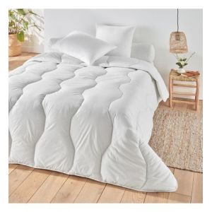 Couette été synt tique, enveloppe coton bio Blanc Couleur Blanc Taille XL