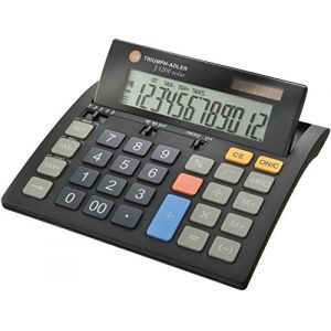 Triumph Adler J-1200 Solar - Calculatrice de bureau solaire et à piles