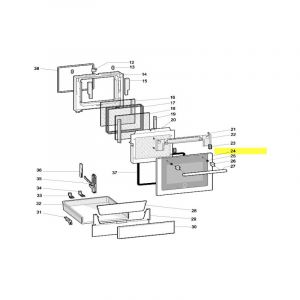 Scholtes Vitre Porte Four Exterieure Pw C60 Pour Cuisiniere - C00118044