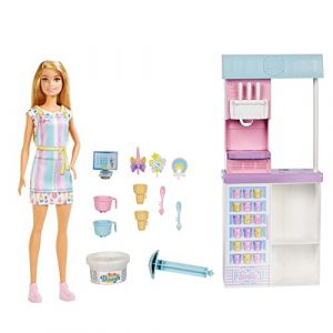 Image de Mattel Poupée Coffret Marchande de glaces