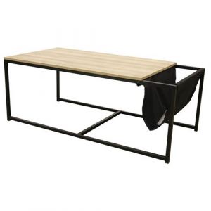 CYBELE - Table Basse Rectangulaire avec Porte-Revues - Altobuy