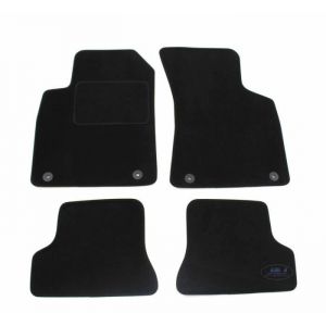 J&J AUTOMOTIVE | Tapis De Sol Noir Velours sur Mesure pour TT 8N 2000-2006, Ajustement précis, Base Antidérapante, Renforcée dans la Zone de la Pédale