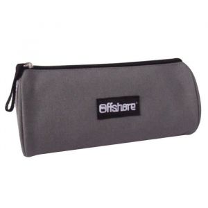 Trousse scolaire - BAGTROTTER - Offshore - Gris - 100% polyester - Zippée
