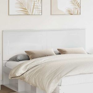 Image de VidaXL T&ecirc;te de lit Blanc brillant 180 cm Bois d'ing&eacute;nierie