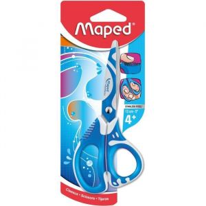 Image de Maped Ciseaux ZENOA FIT 13 cm, coloris unique BLEU, en blister- E-COMMERCE